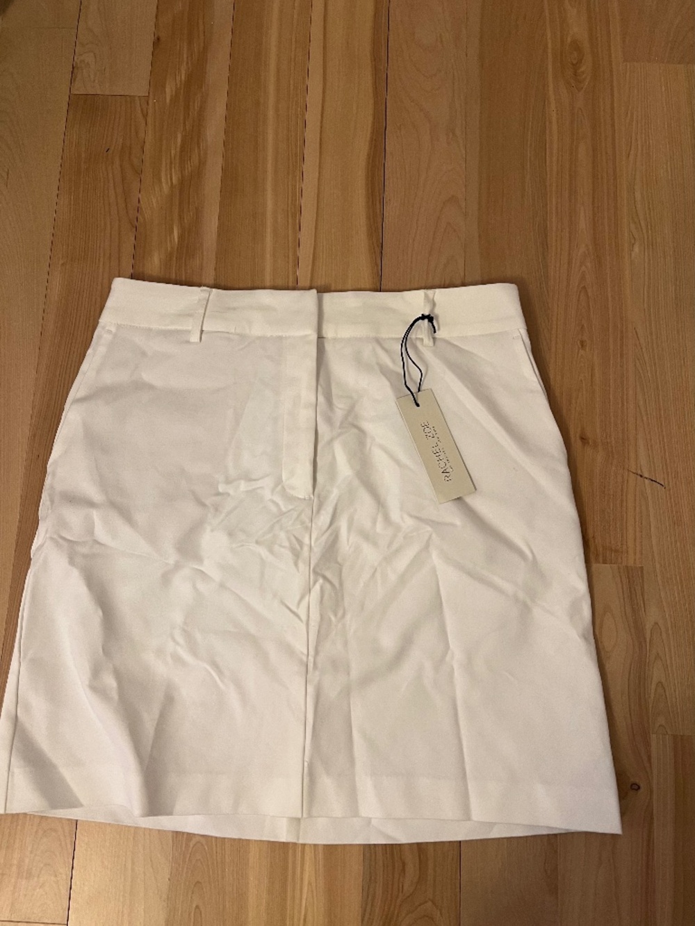 Rachel Zoe White Straight Mini Skirt